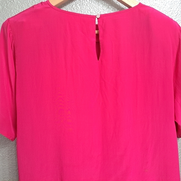 Cambridge Silk Spirit Short Sleeve Blouse    Size 14 - Picture 9 of 11